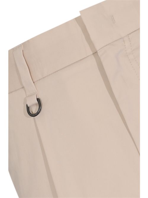 Pantalone in misto cotone con pinces Ghiaccio Paolo Pecora | B125 01991272
